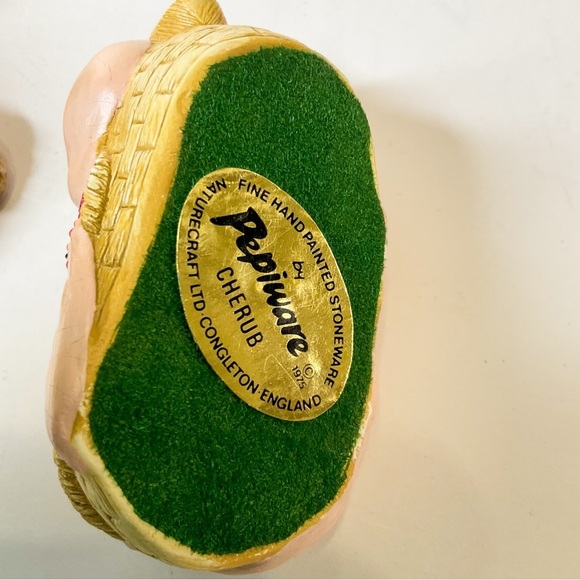 Vintage Pepiware Pen Delfin 1970s Charming Bunny Figurines Set - Blue and Pink - Picture 4 of 7